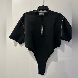 Maniere de Voir dress up or dress down top- BLACK. NWT. Size M.